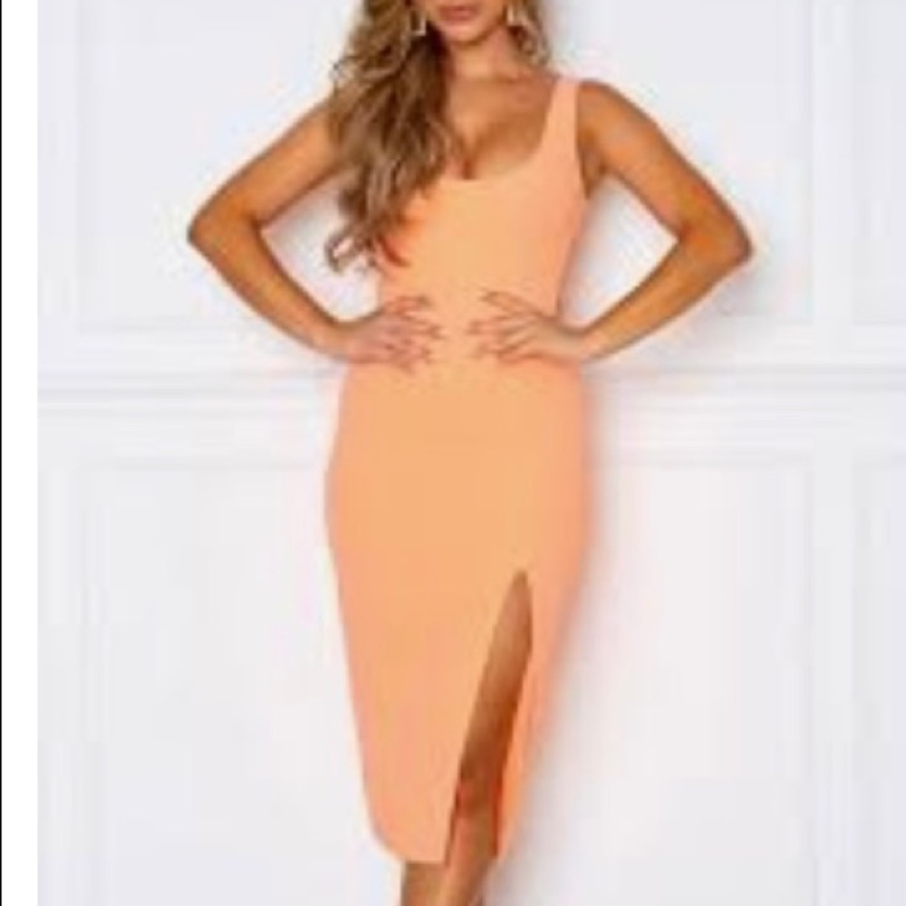 White Fox Boutique Bliss Pop Midi Dress XS
